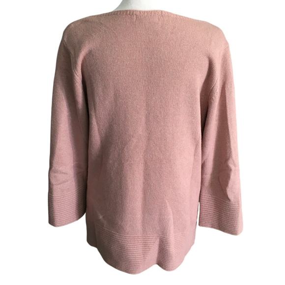 Benedetta B Pink Wool-Cashmere Sweater Size L - Minimalist, Cozy, Elegant - Picture 2 of 6